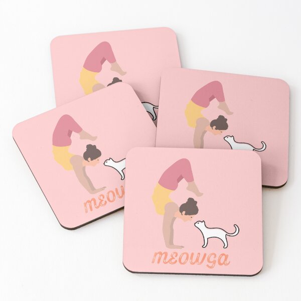 Item preview, Meowga Yoga with cat scorpion handstand designed and sold by Trio's Stuff.