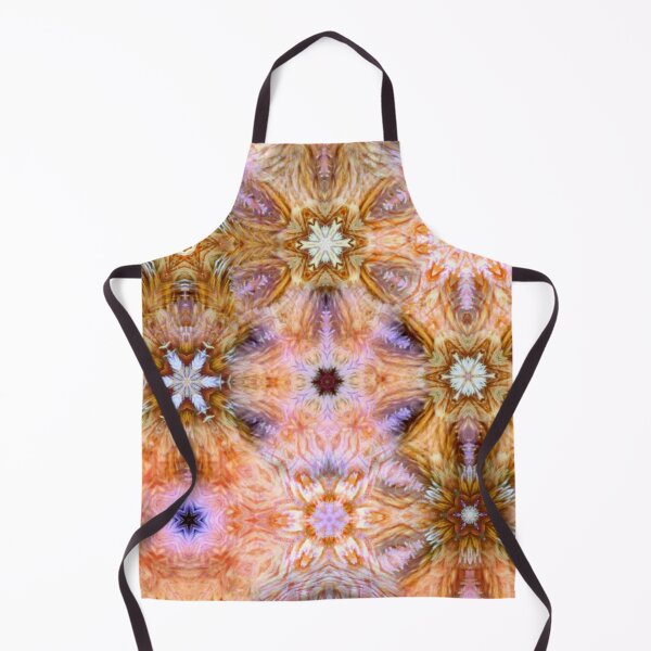 Item preview, Fuzzy golden rosa caleidoscopic mandala designed and sold by byulvenberg.
