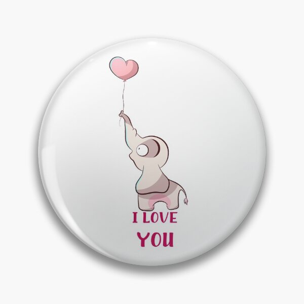 Item preview, I love you, love, in love, elephant, funny gift idea designed and sold by ThommyBLN.