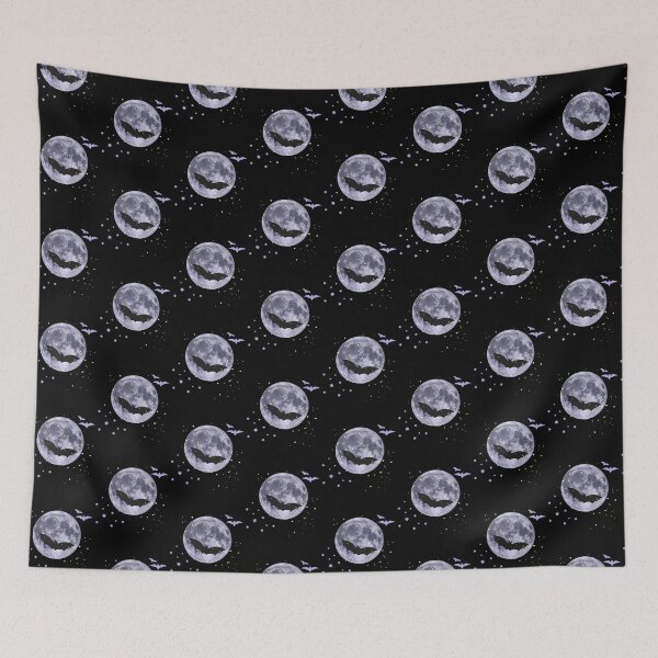 Item preview, Halloween bats and moon designed and sold by chihuahuashower.