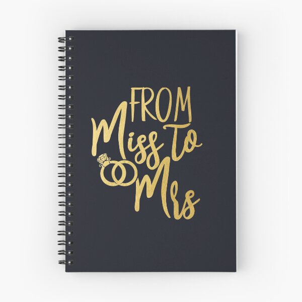 Item preview, Faux Gold From Miss to Mrs  designed and sold by Manilla.
