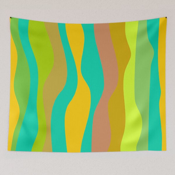 Item preview, Yellow green blue bold abstract pattern designed and sold by likebakerdo.