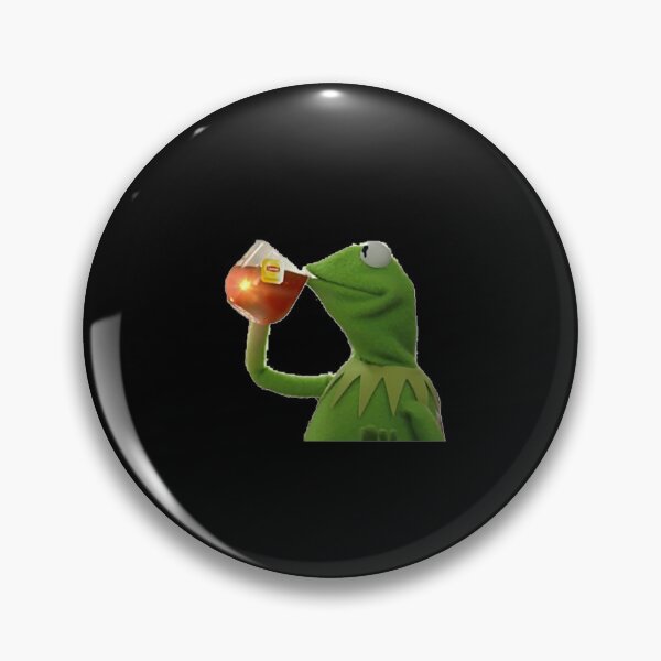 Item preview, Kermit the frog drinking tea meme designed and sold by Omeris.