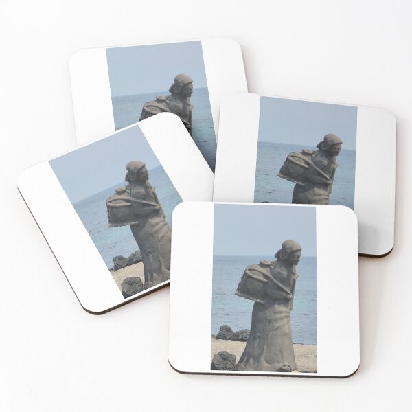 Item preview, Haenyeo(women divers) statue in jeju island sea of south korea. designed and sold by human8891.
