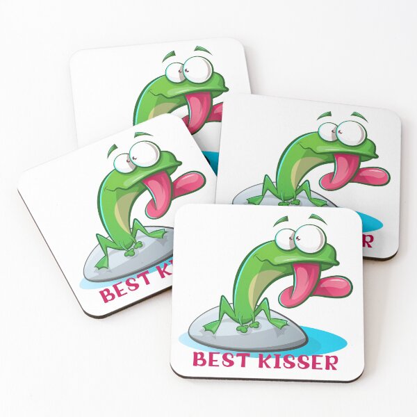 Item preview, Best kisser, funny frog, funny gift idea designed and sold by ThommyBLN.