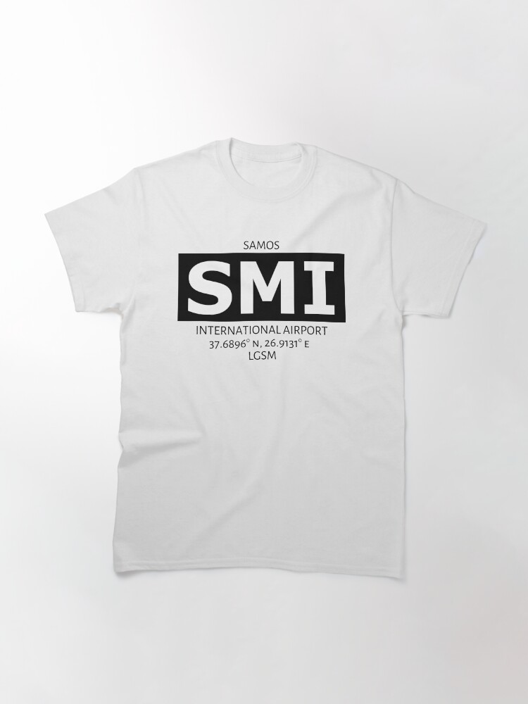Alternate view of Samos International Airport SMI Classic T-Shirt