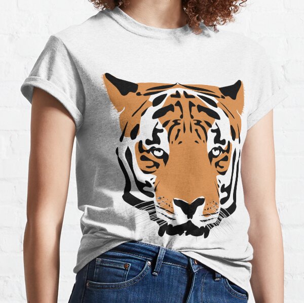 Tiger Face Women's T-Shirts & Tops | Redbubble