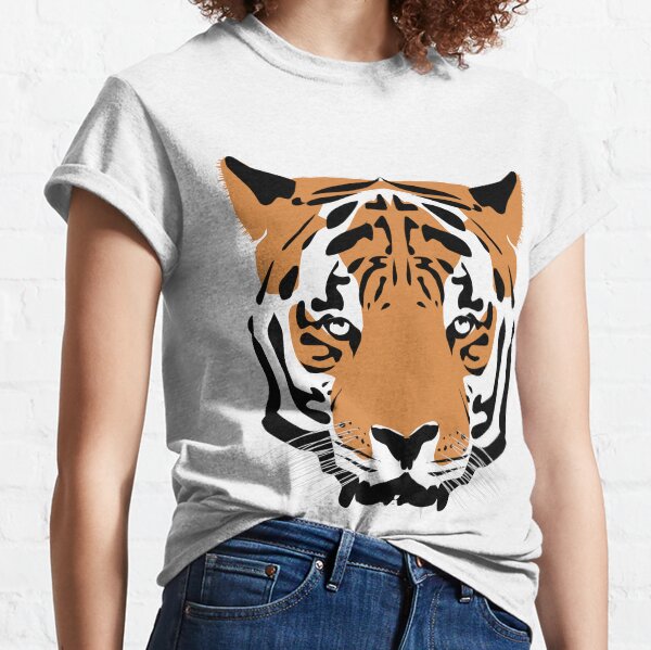 Tiger Face Women's T-Shirts & Tops | Redbubble