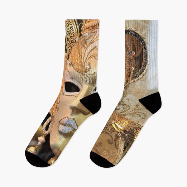 Item preview, Venetian mask, gold / white  designed and sold by DeVeauDesign.