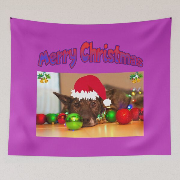 Item preview, Merry Christmas Cute Dog Design designed and sold by bobla25.