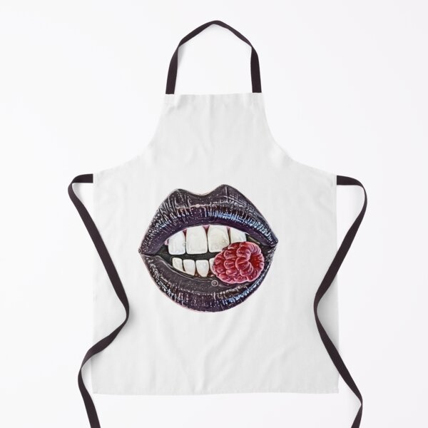 Item preview, Glossy black lips and raspberry designed and sold by polymathicbeast.