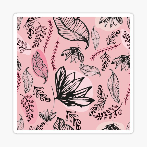 Flower Love - pink version Sticker