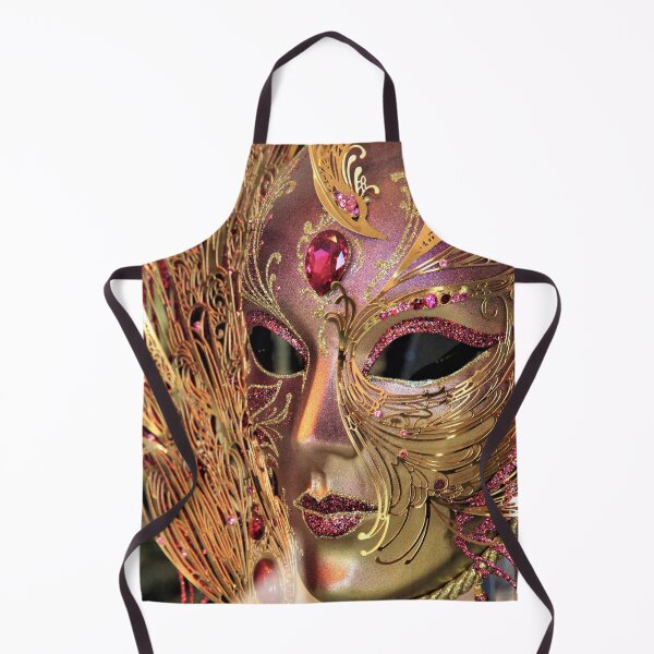 Item preview, Venetian mask, gold / pink designed and sold by DeVeauDesign.