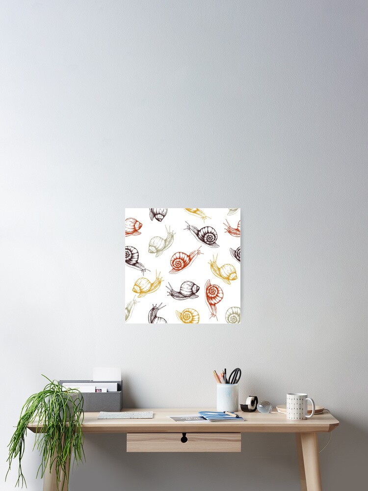 Thumbnail 2 of 3, Poster, Snails snails snails designed and sold by GoolPictures.