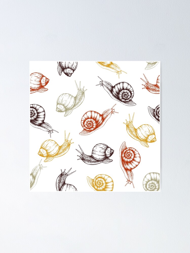 Thumbnail 1 of 3, Poster, Snails snails snails designed and sold by GoolPictures.