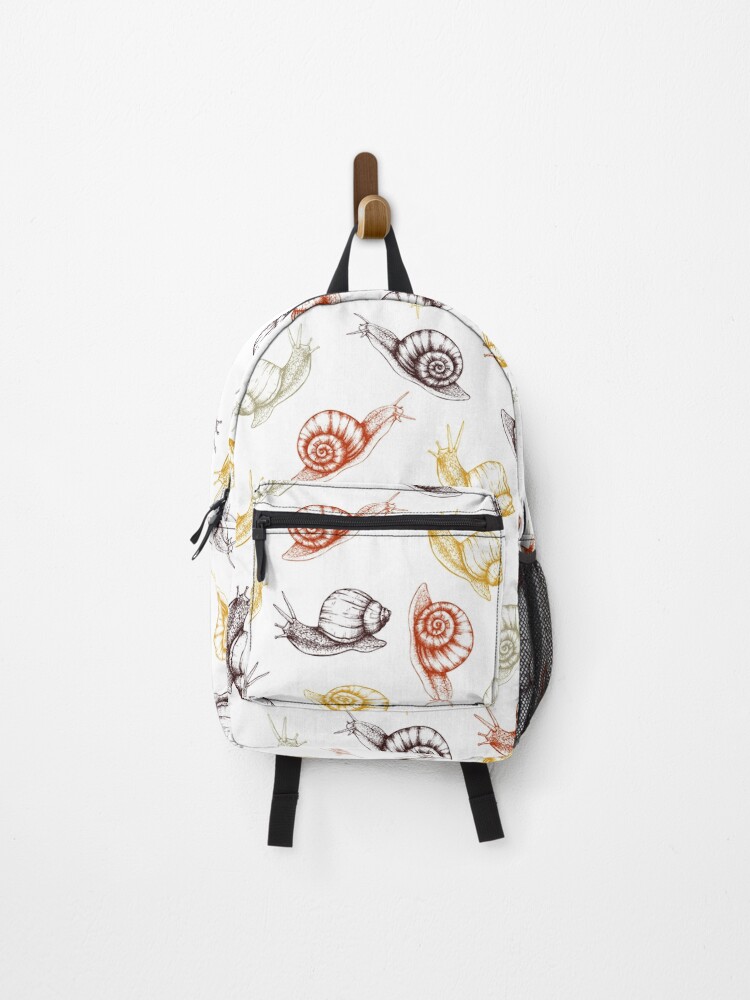Thumbnail 1 of 3, Backpack, Snails snails snails designed and sold by GoolPictures.