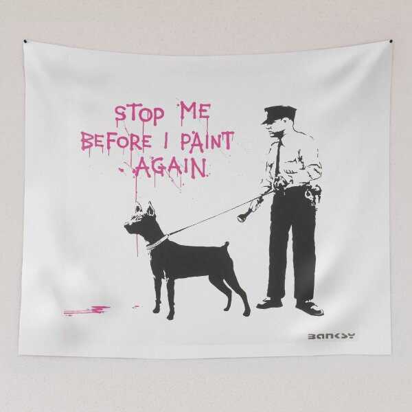 Item preview, Banksy stop me before i paint again designed and sold by WE-ARE-BANKSY.