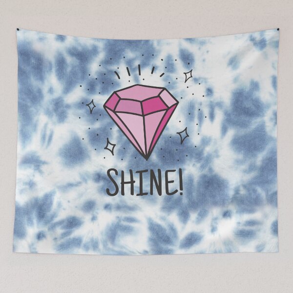 Item preview, Shine Diamond Pink With Blue light Sky Tie dye designed and sold by tee4shirt.