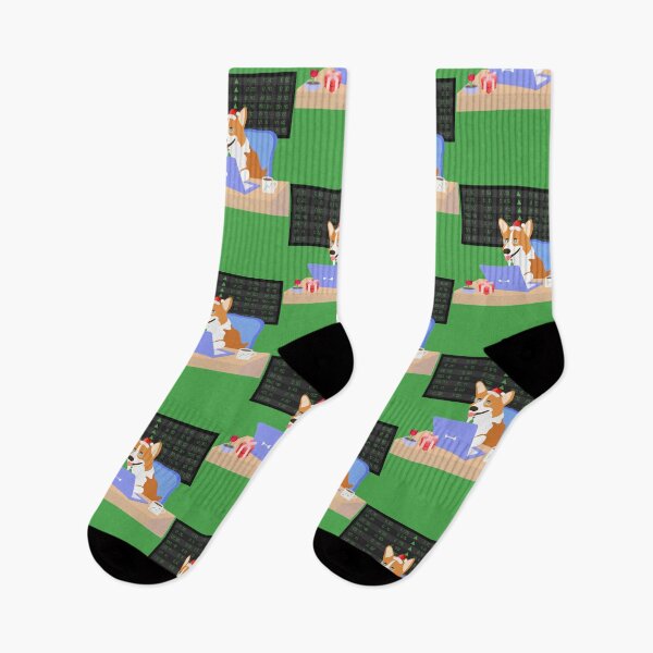 Item preview, Merry Christmas Stock market Corgi Woof of Wall Street Stock Trader  designed and sold by twicetrader.