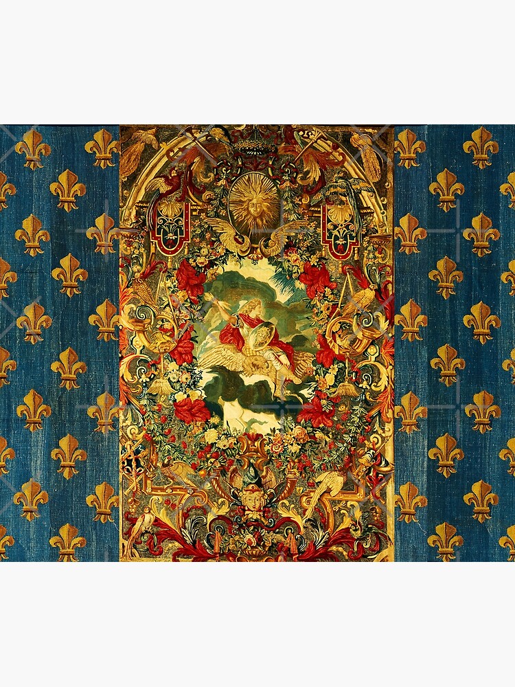 SEASONS AND ELEMENTS, AIR AND JUPITER, LOUIS XIV French Royal Embroidery  Tapestry  Canvas Print for Sale by BulganLumini