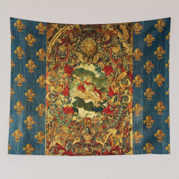 Item preview, SEASONS AND ELEMENTS, AIR AND JUPITER, LOUIS XIV French Royal Embroidery Tapestry   designed and sold by BulganLumini.