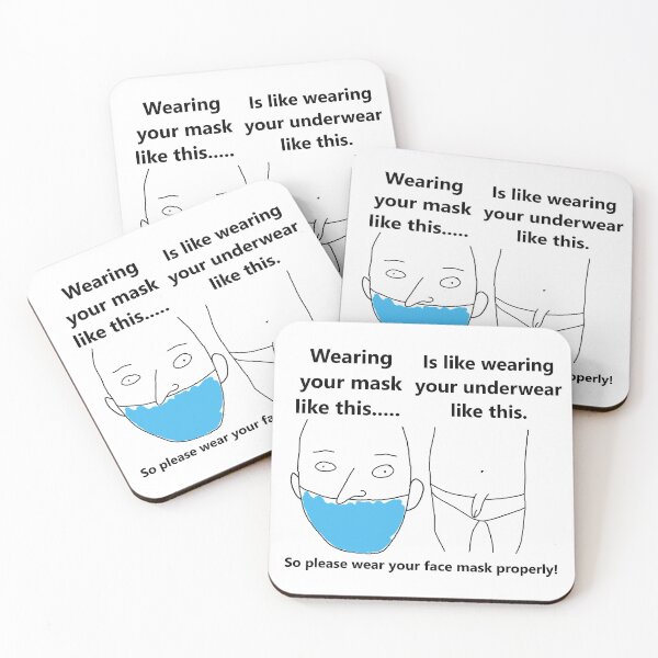 Item preview, Wear your mask properly meme designed and sold by DannyAndCo.
