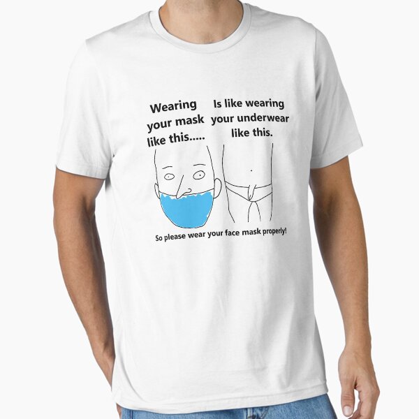 Item preview, Wear your mask properly meme designed and sold by DannyAndCo.