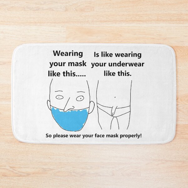 Item preview, Wear your mask properly meme designed and sold by DannyAndCo.
