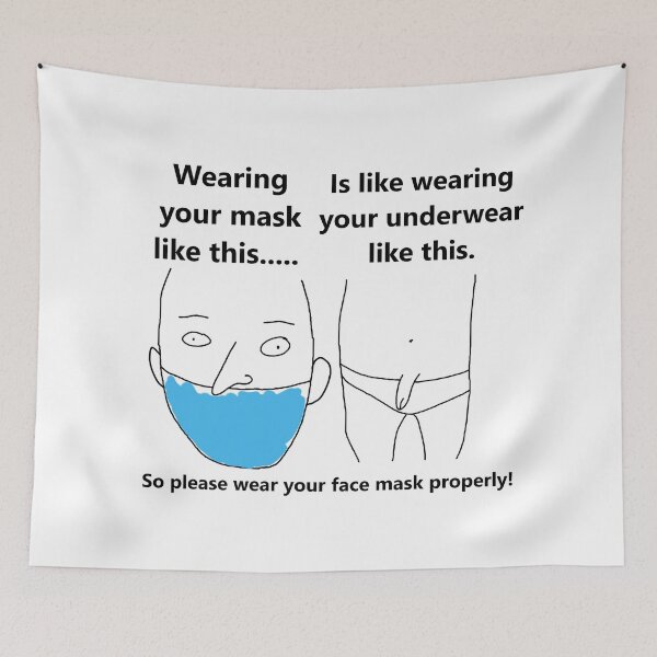 Item preview, Wear your mask properly meme designed and sold by DannyAndCo.