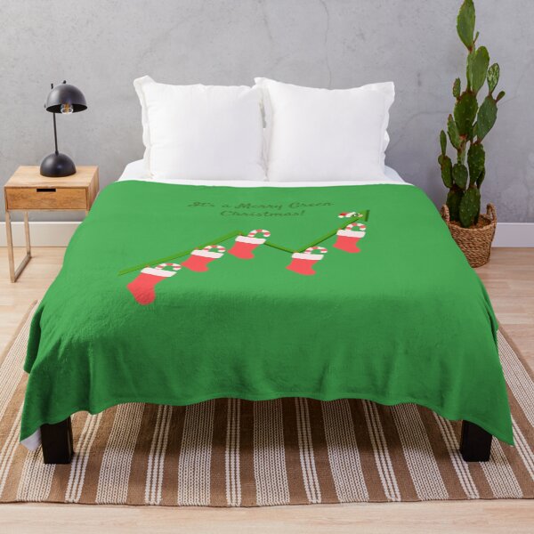 Item preview, Its a Merry Green Christmas 2020 from this cute green bull market trendline with Stockings designed and sold by twicetrader.