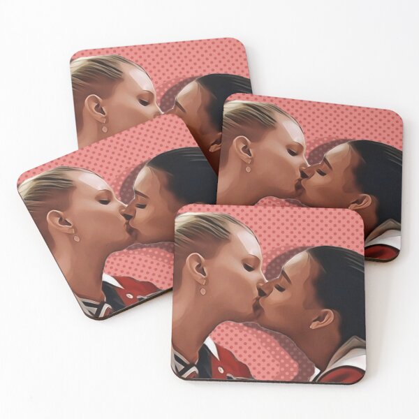 Item preview, Brittana- Brittany and Santana kiss kissing- glee designed and sold by emcazalet.