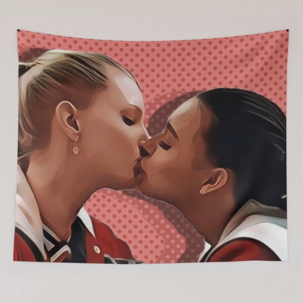 Item preview, Brittana- Brittany and Santana kiss kissing- glee designed and sold by emcazalet.