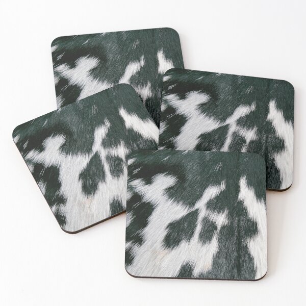 Item preview, black and white cow hide  designed and sold by whitedove457.