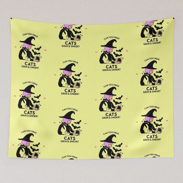 Item preview, Can You Hear Cats Grin & Sneer? | Halloween Holiday | Witch and her Witchcraft designed and sold by Ainbowz-Artwork.
