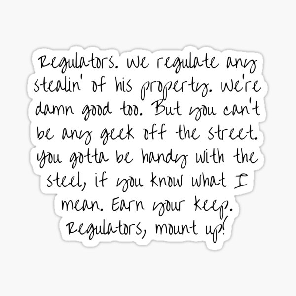 "Warren G Regulate " Sticker for Sale by HydrangeaHollow Redbubble