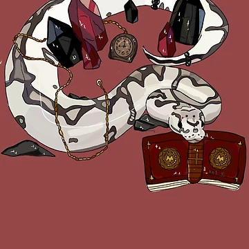 Artwork thumbnail, Crystal Book Python by Lividucky