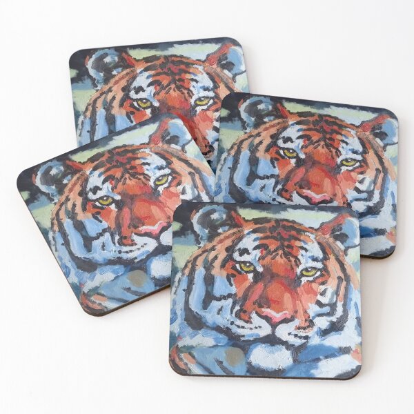 Item preview, siberian tiger oil painting designed and sold by vinegaricecream.