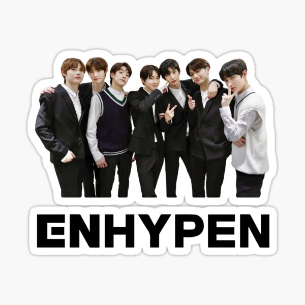 enhypen members day 1 sticker by justkidding co redbubble