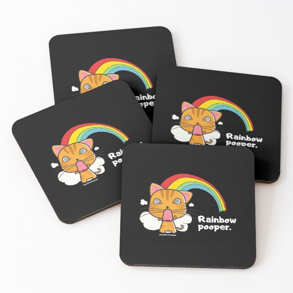 Item preview, RAINBOW POOPING CAT designed and sold by TheCatmanShop.