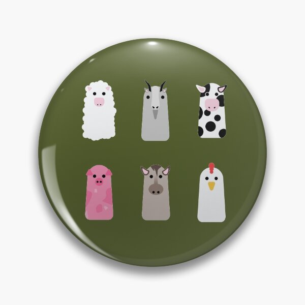 Item preview, Farm animal pegs designed and sold by EszterKate.