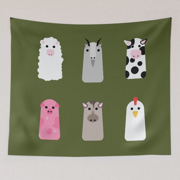 Item preview, Farm animal pegs designed and sold by EszterKate.
