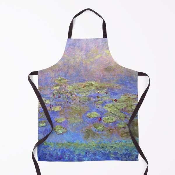 Item preview, Water Lilies - Claude Monet (indigo blue) designed and sold by DejaVuStudio.