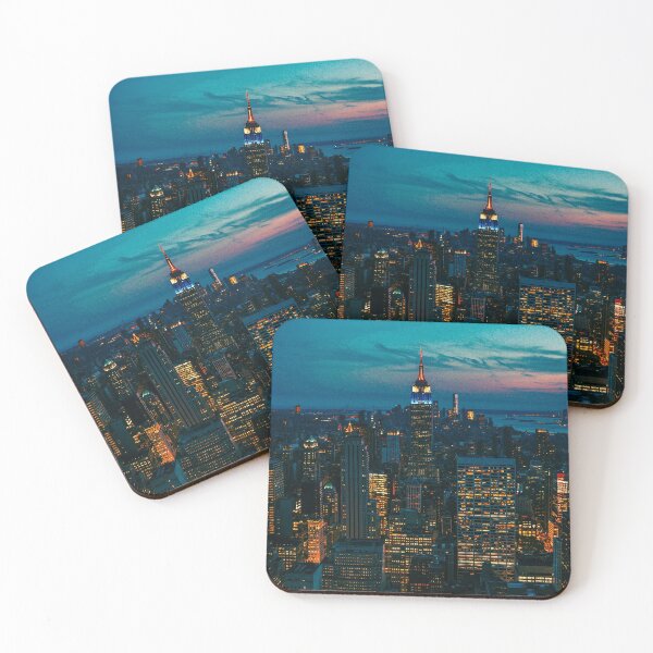 Item preview, Manhattan Skyline at Night designed and sold by EnMiMochila.