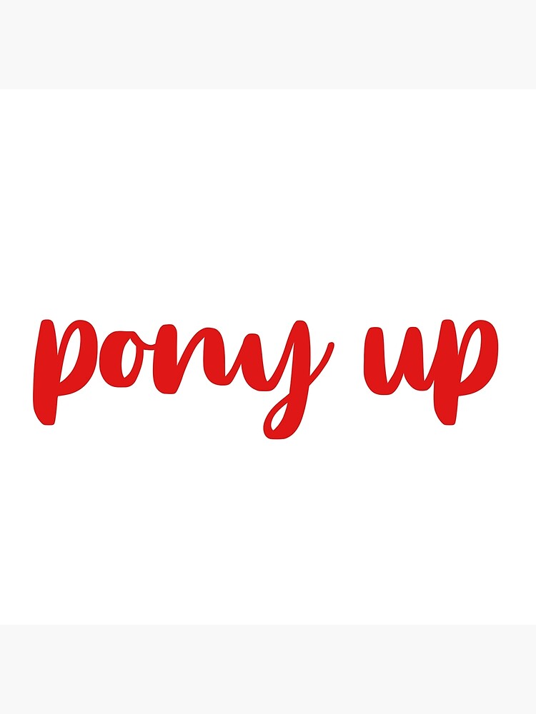"pony up smu" Canvas Print by juliamarotti | Redbubble