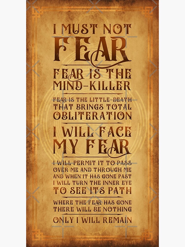 Litany Against Fear by VanHand