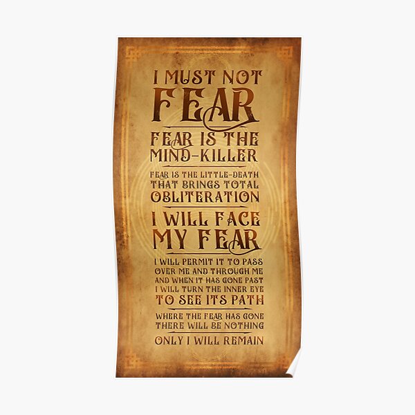 The Litany Against Fear v2 Poster