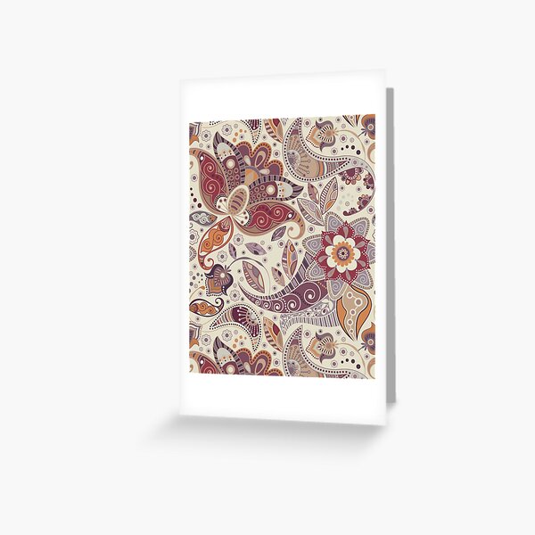 Paisley Fantasy Greeting Card
