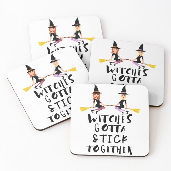 Item preview, Halloween gift: Witches gotta stick together designed and sold by AmazingEcraft.