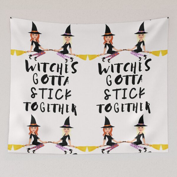 Item preview, Halloween gift: Witches gotta stick together designed and sold by AmazingEcraft.