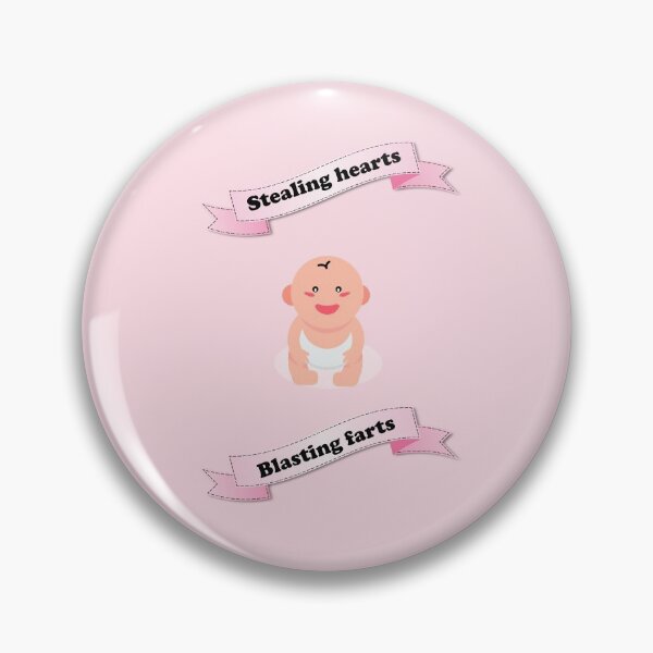 Item preview, Stealing hearts and blasting farts cute baby pink banner designed and sold by Deegital18.